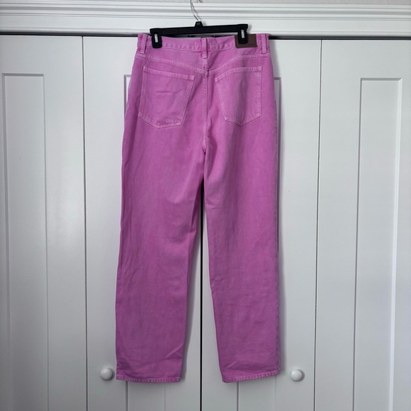 Madewell Baggy Straight Jeans in Garment Wash | Pink | Size 29 - Picture 5 of 5
